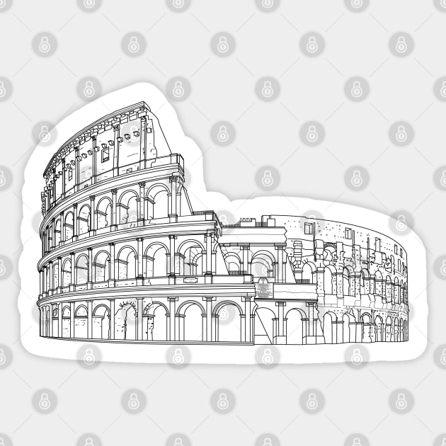 Roman Colosseum • Rome, Italy Sticker by katemccarty